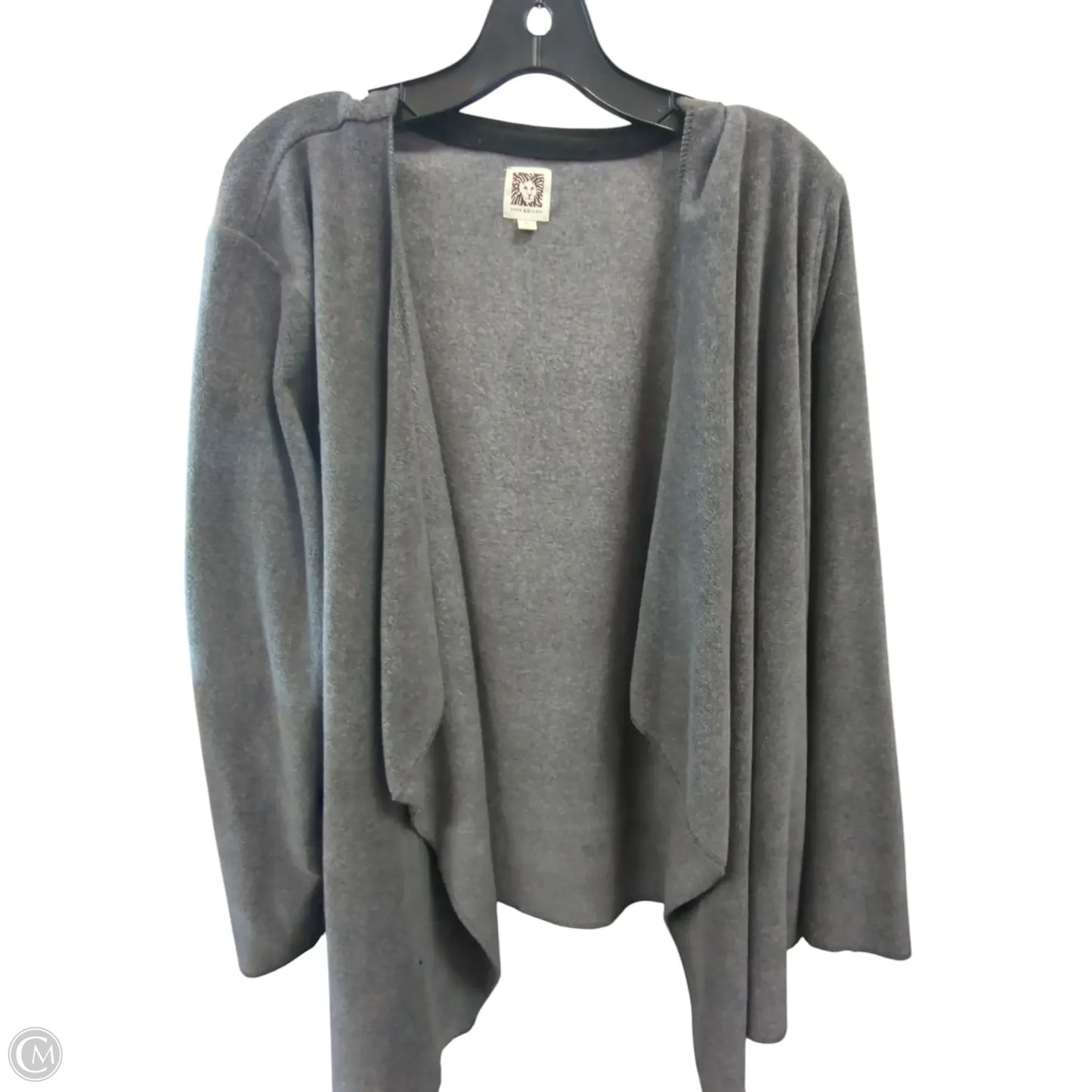 Cardigan By Anne Klein In Grey, Size: Xl