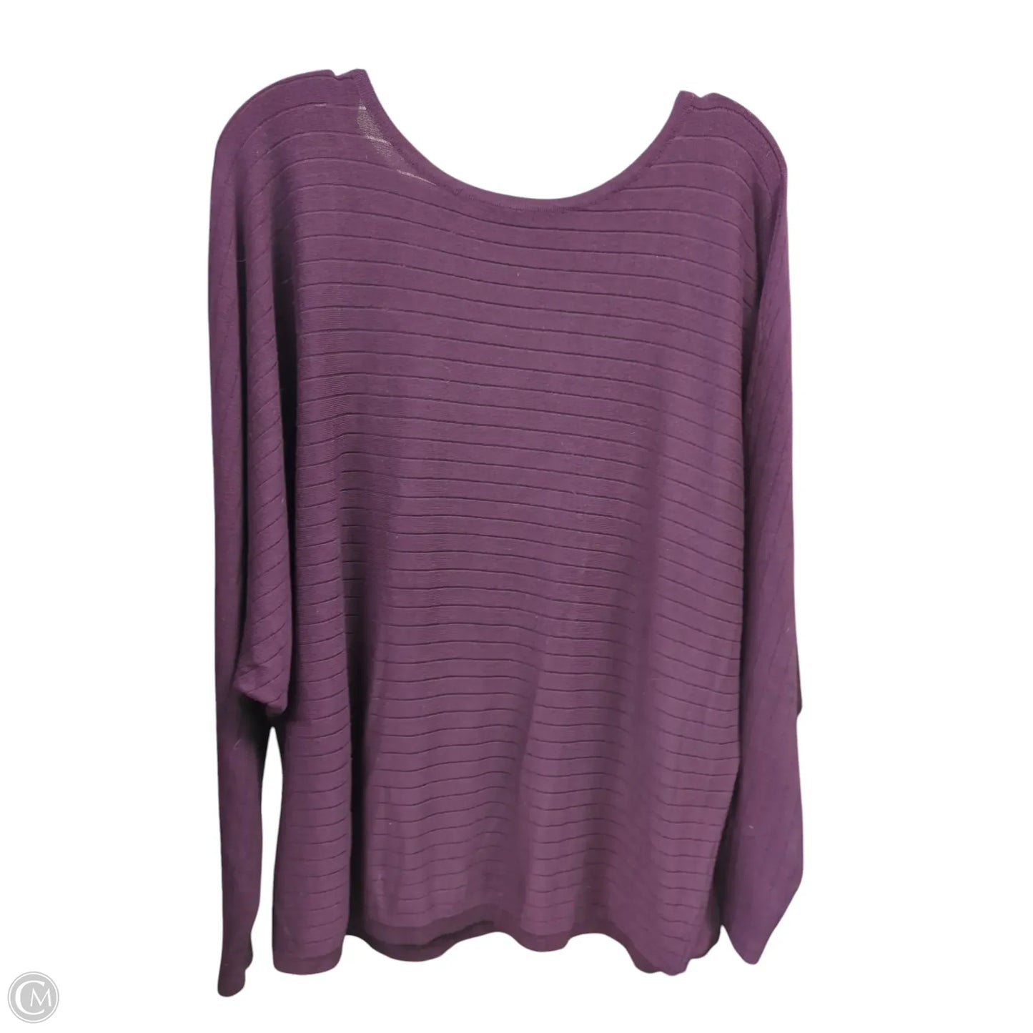 Top Long Sleeve By Time And Tru In Purple, Size: Xxl
