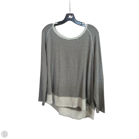 Top Long Sleeve By Clothes Mentor In Striped Pattern, Size: Xxl