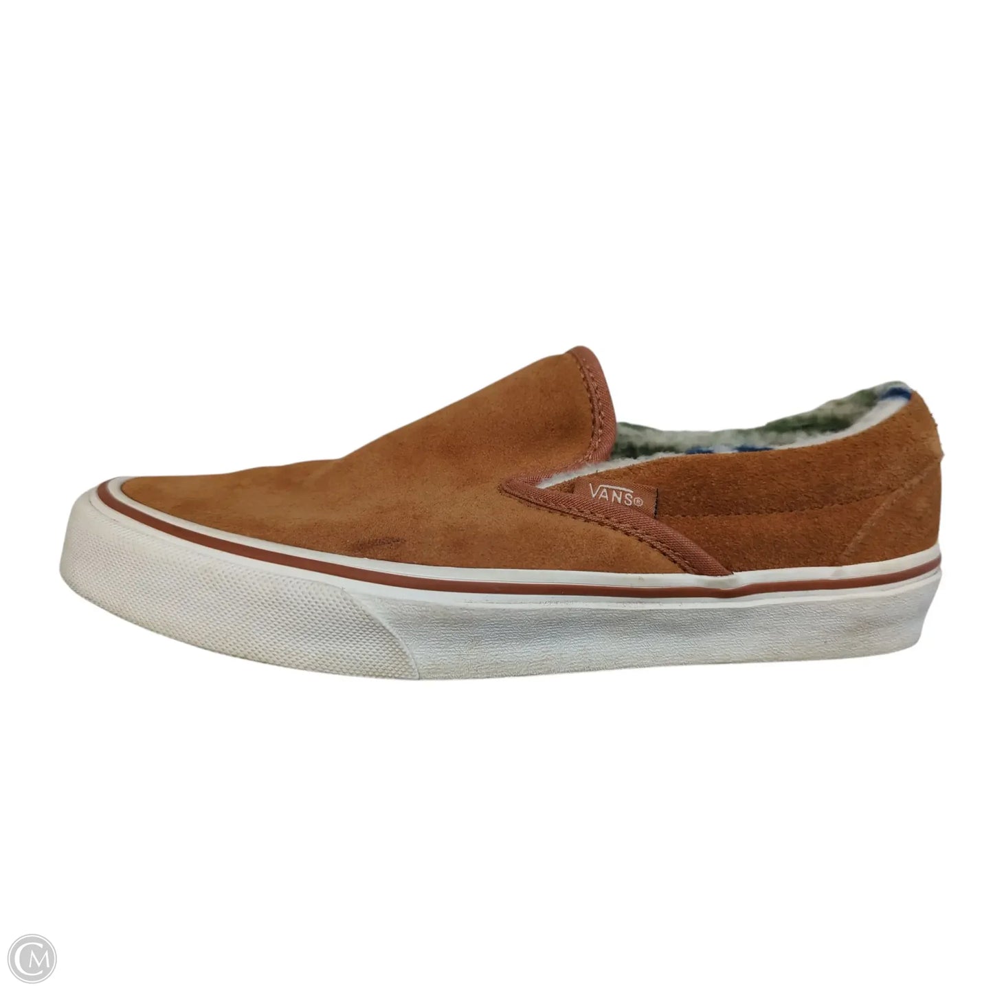 Shoes Flats By Vans In Brown, Size: 7.5