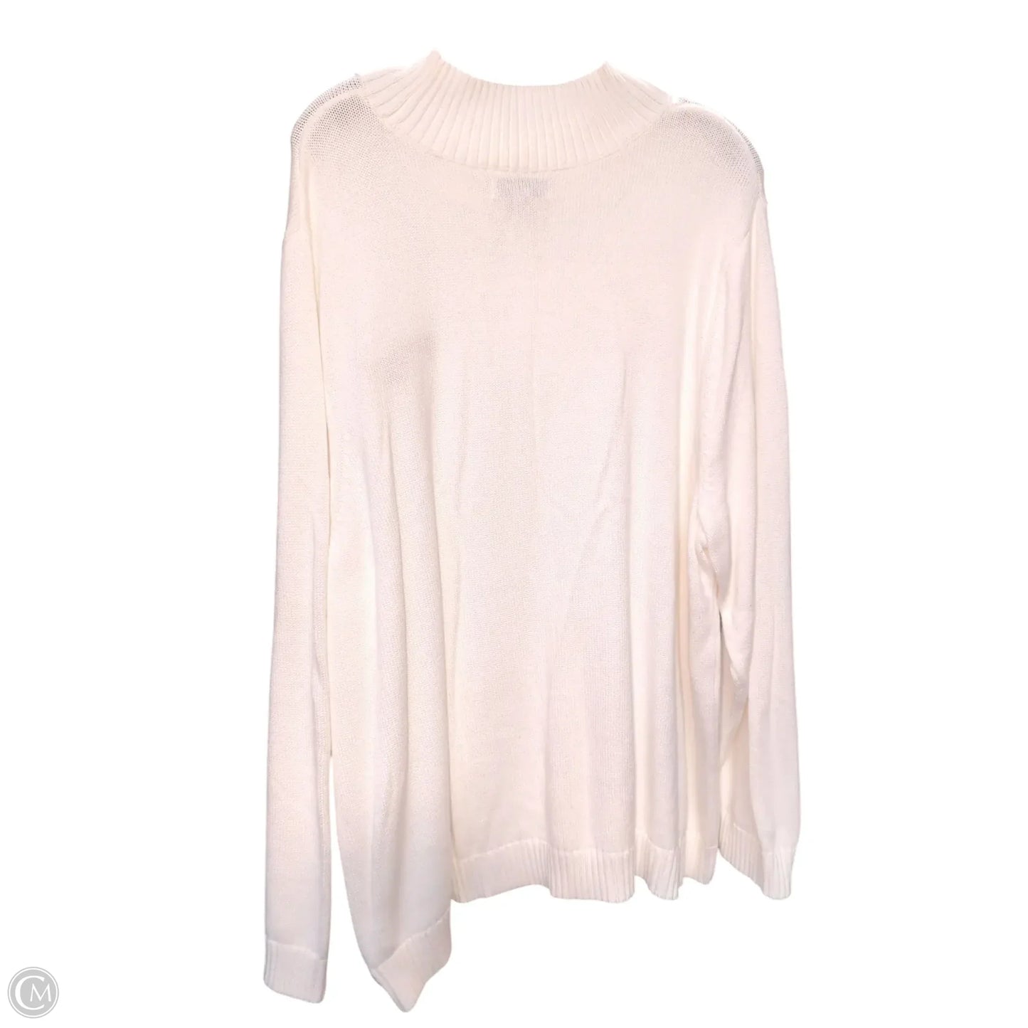 Sweater By Kim Rogers In White, Size: 3x