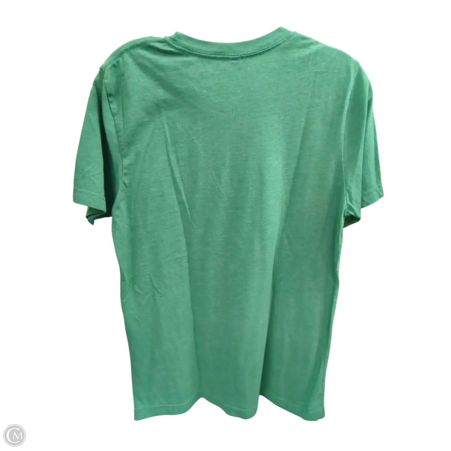 Top Short Sleeve Basic By Bella + Canvas In Green & White, Size: M