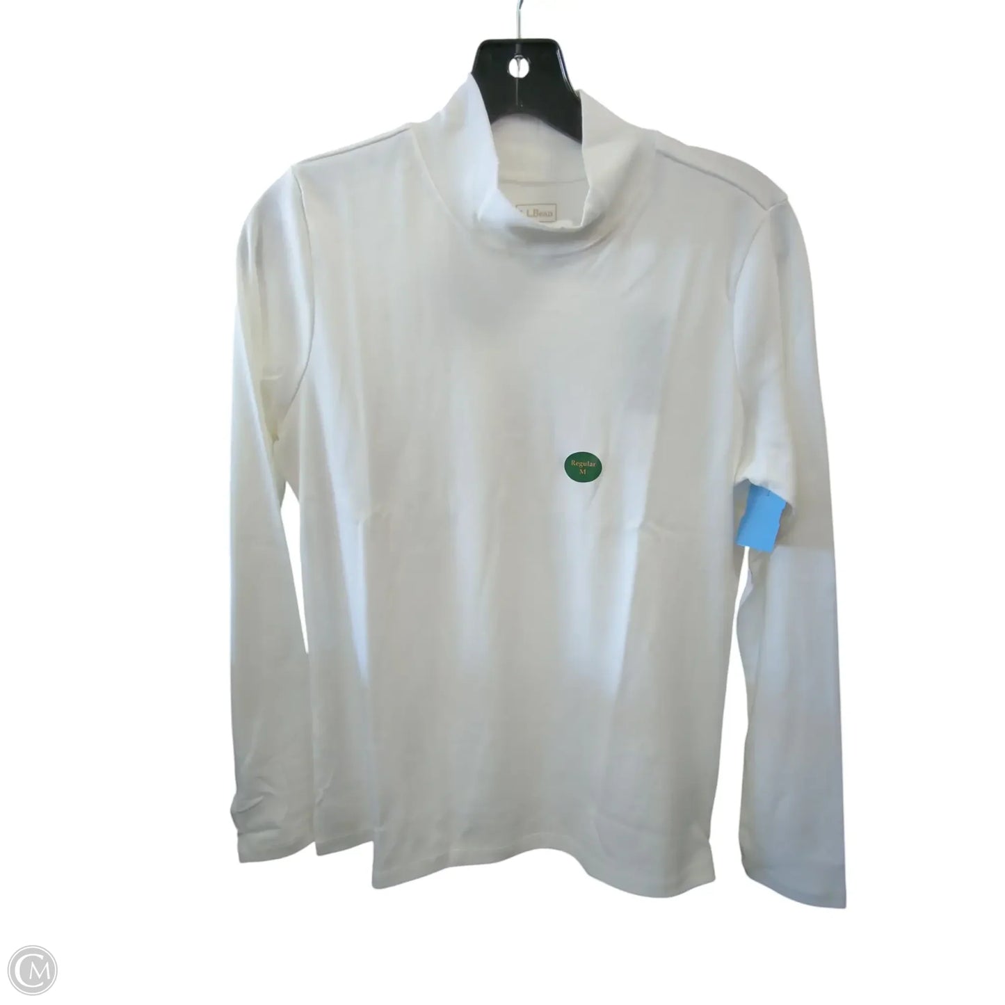 Top Long Sleeve By L.l. Bean In White, Size: M