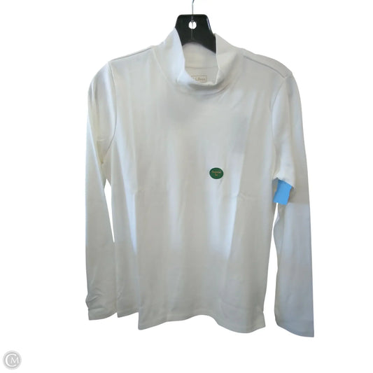 Top Long Sleeve By L.l. Bean In White, Size: M
