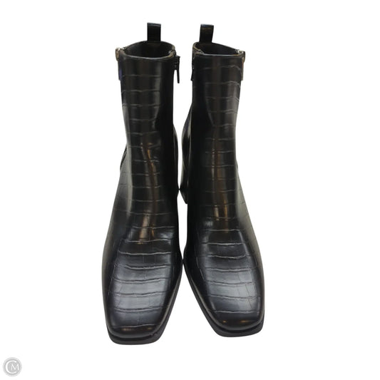 Boots Ankle Heels By Forever 21 In Black, Size: 10