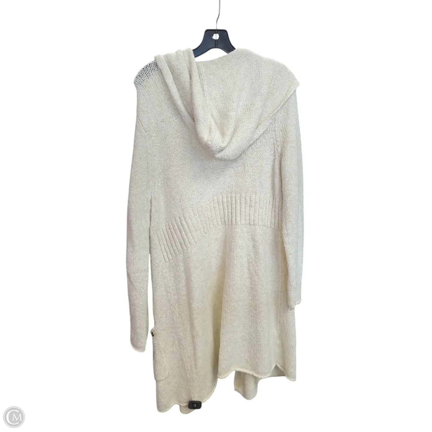 Sweater Cardigan By Eddie Bauer In Ivory, Size: Xl
