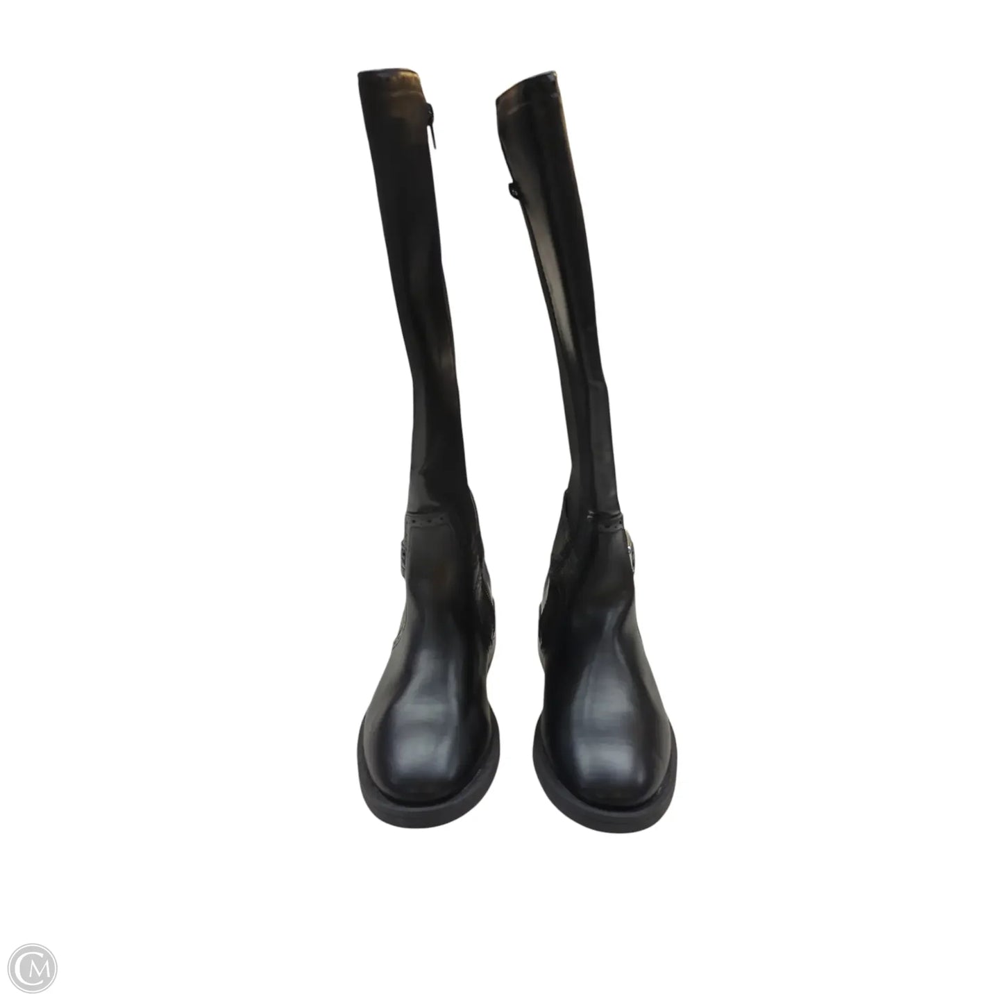 Boots Mid-calf Flats By St Johns Bay In Black, Size: 7