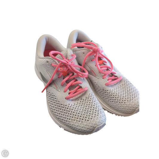 Shoes Athletic By Brooks In Grey & Pink, Size: 7
