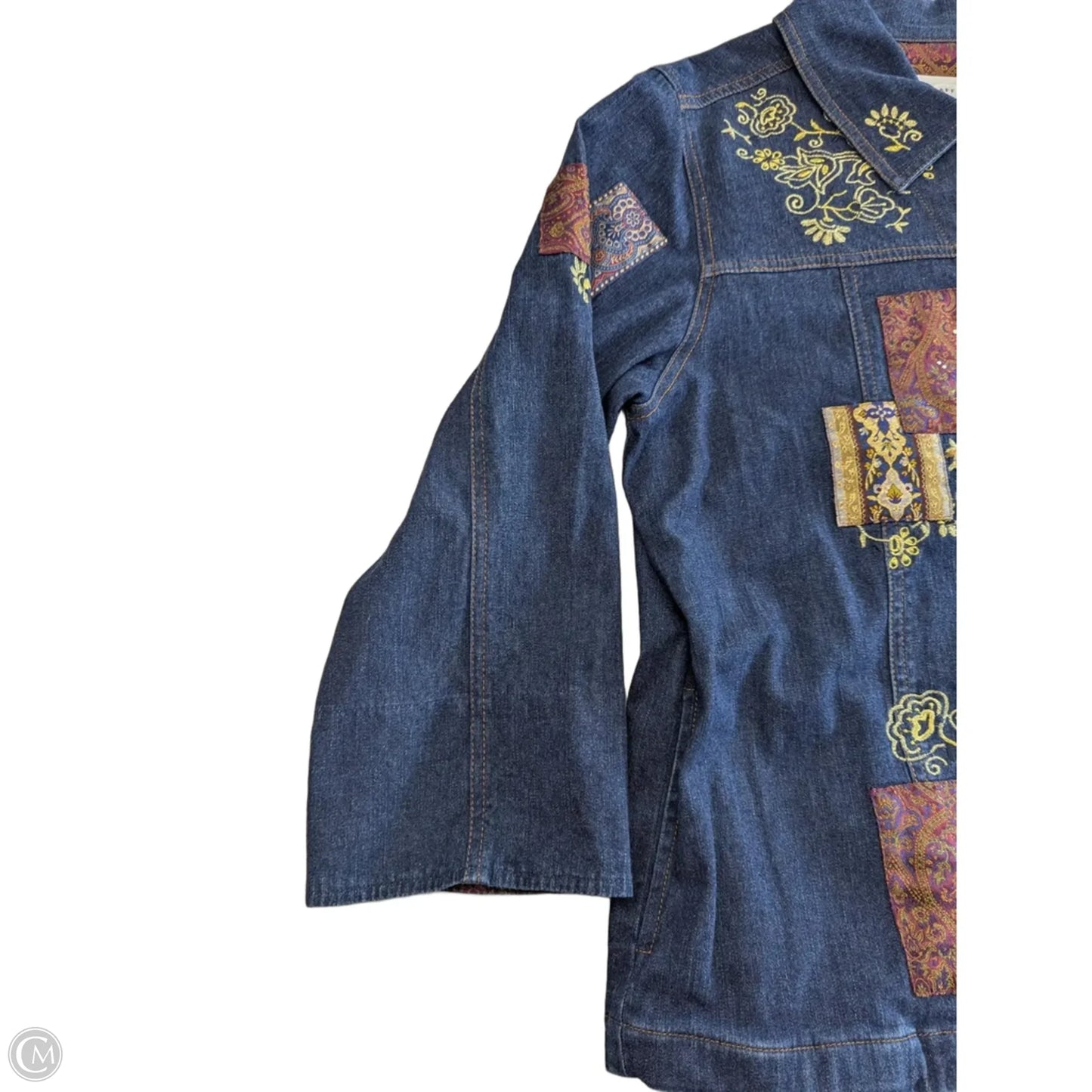 Jacket Denim By Clothes Mentor In Blue Denim, Size: M