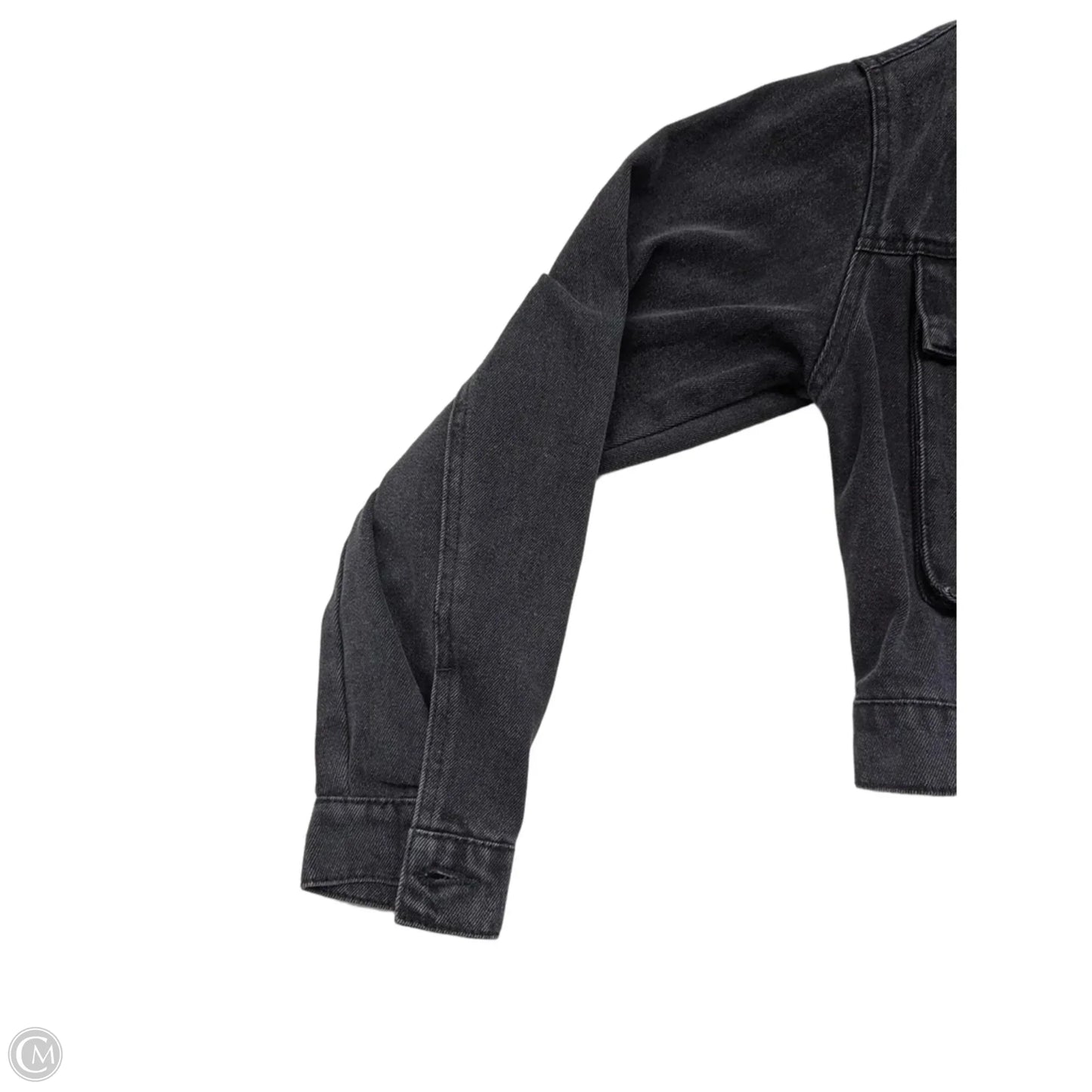 Jacket Denim By Ci Sono In Black Denim, Size: Xl