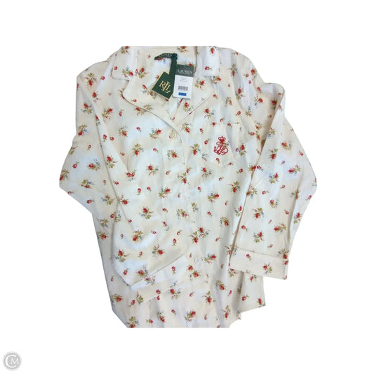 Pajamas 2pc By Lauren By Ralph Lauren In Floral Print, Size: Xl