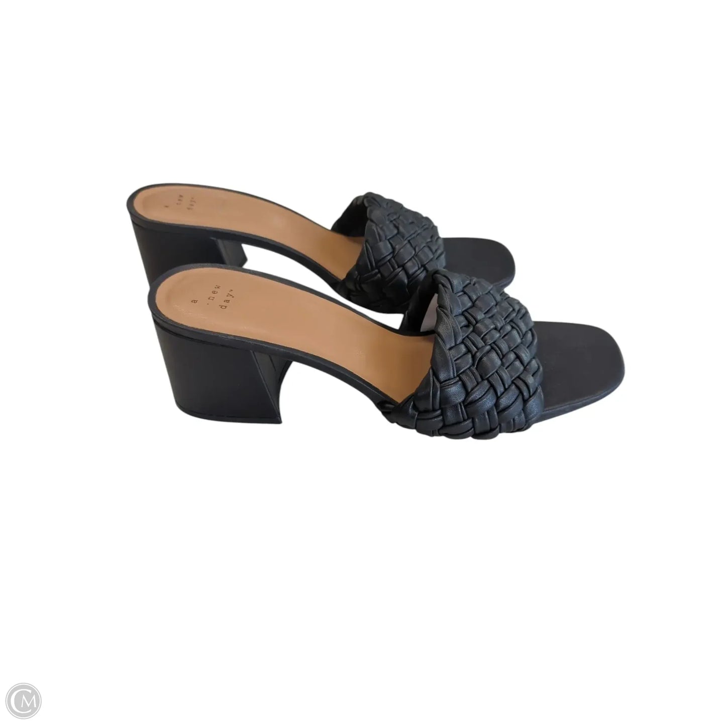 Sandals Heels Block By A New Day In Black, Size: 11