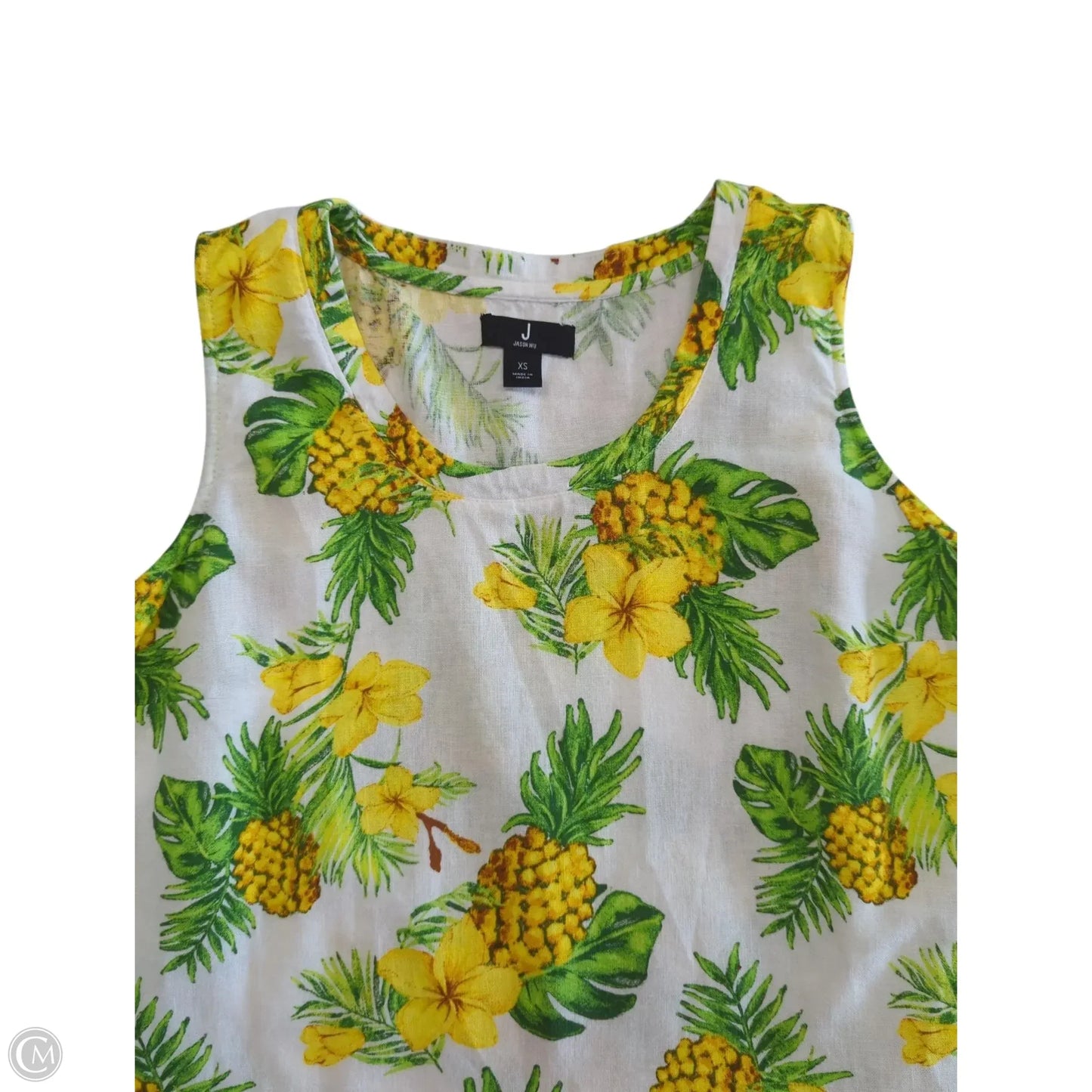 Top Sleeveless Designer By Jason Wu In Tropical Print, Size: Xs