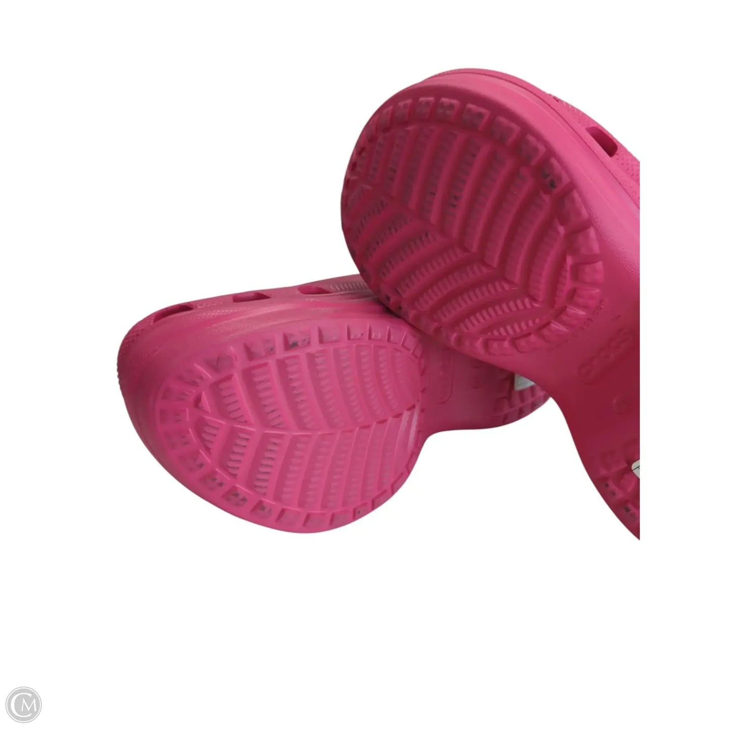 Shoes Flats By Crocs In Pink, Size: 8