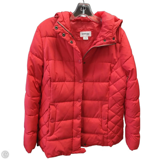 Coat Puffer & Quilted By St Johns Bay In Red, Size: L