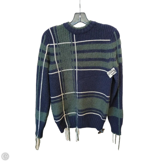 Sweater Cardigan Designer By Tory Burch In Blue & Green, Size: Xs