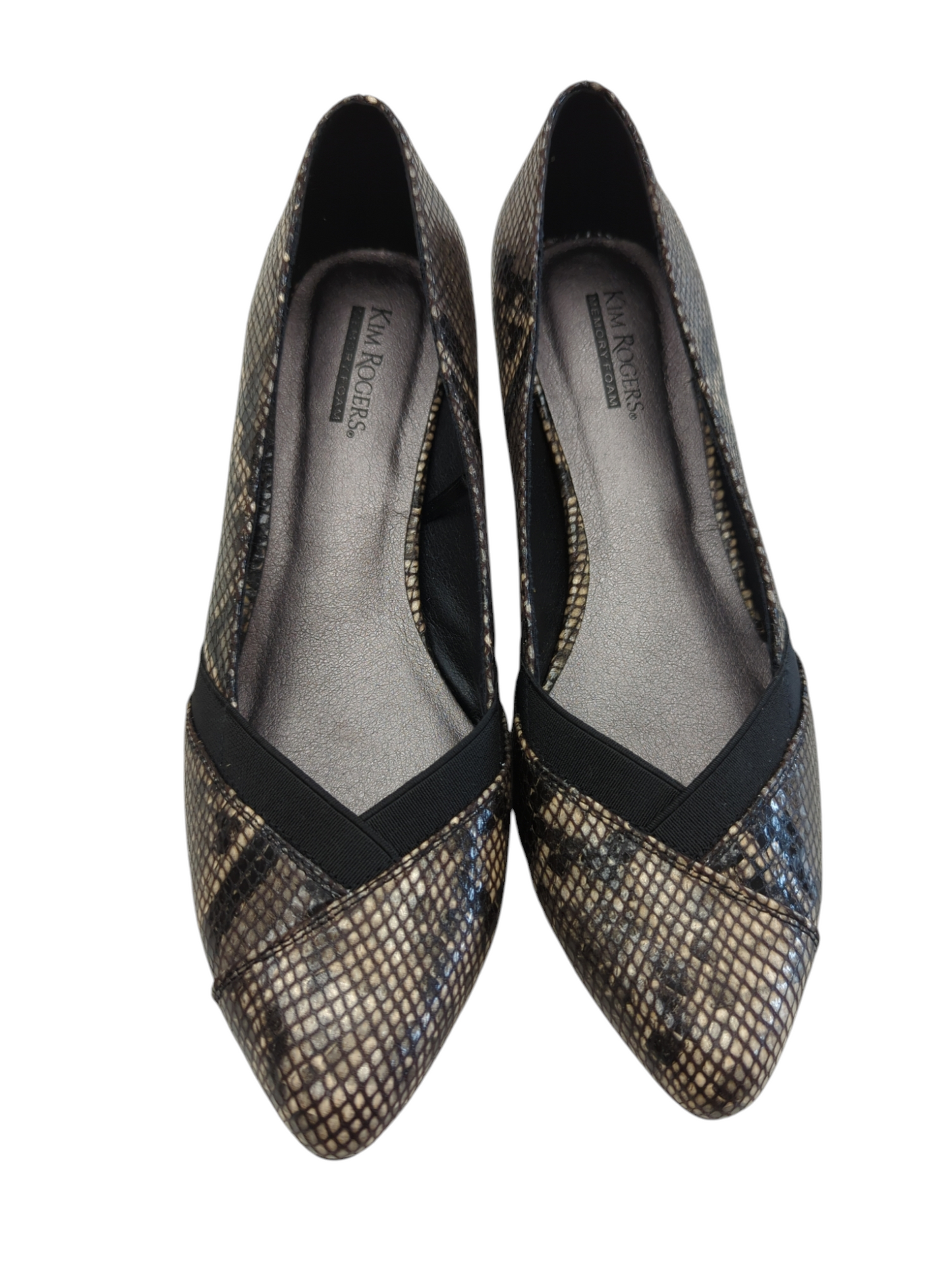 Shoes Heels Block By Kim Rogers In Snakeskin Print, Size: 8.5