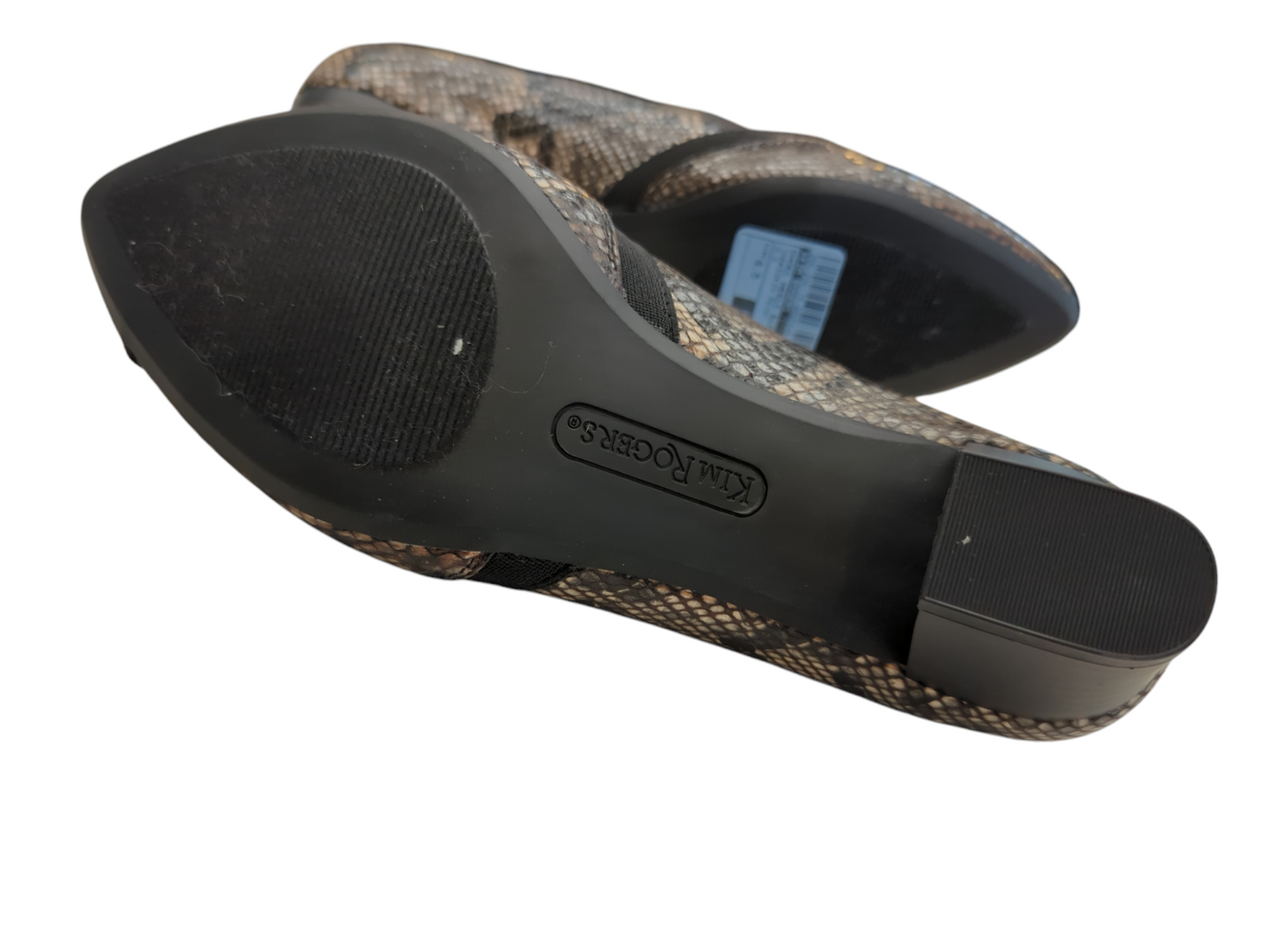 Shoes Heels Block By Kim Rogers In Snakeskin Print, Size: 8.5