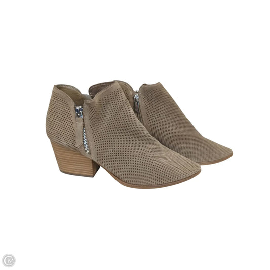 Boots Ankle Heels By Vince Camuto In Taupe, Size: 11