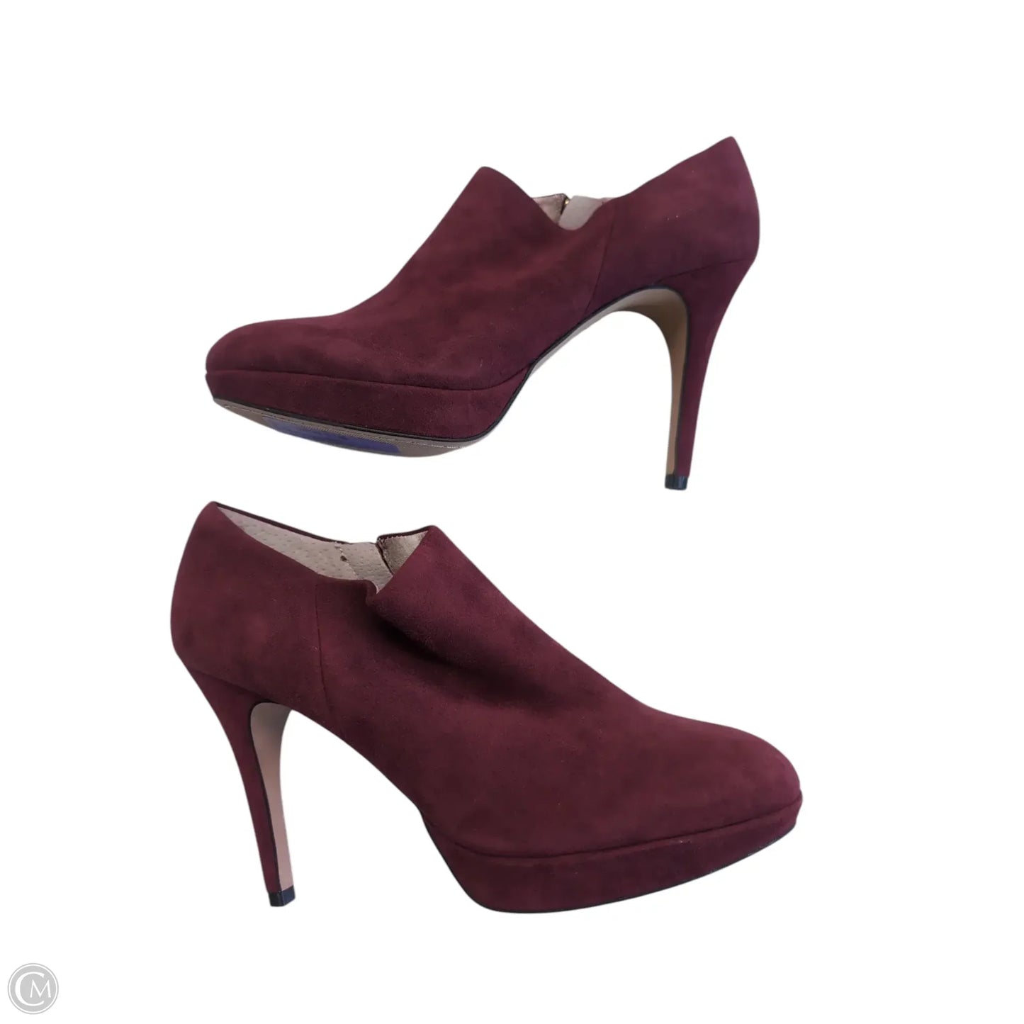 Boots Ankle Heels By Vince Camuto In Red, Size: 8.5