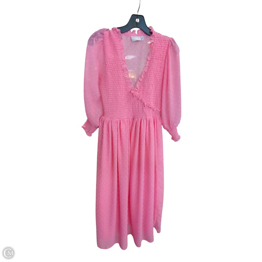 Dress Casual Maxi By Asos In Pink, Size: 4