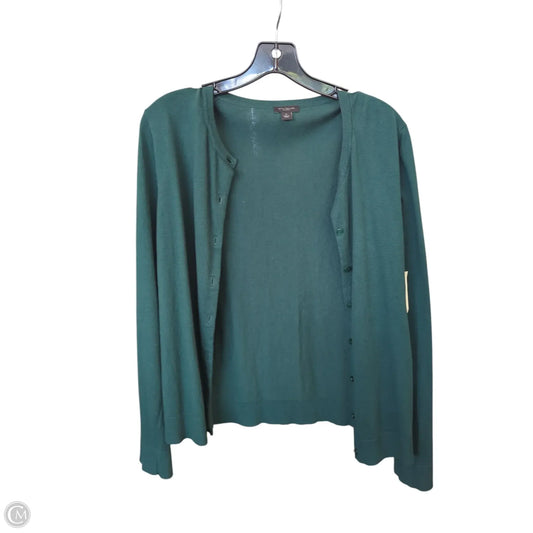 Cardigan By Ann Taylor In Green, Size: Xl