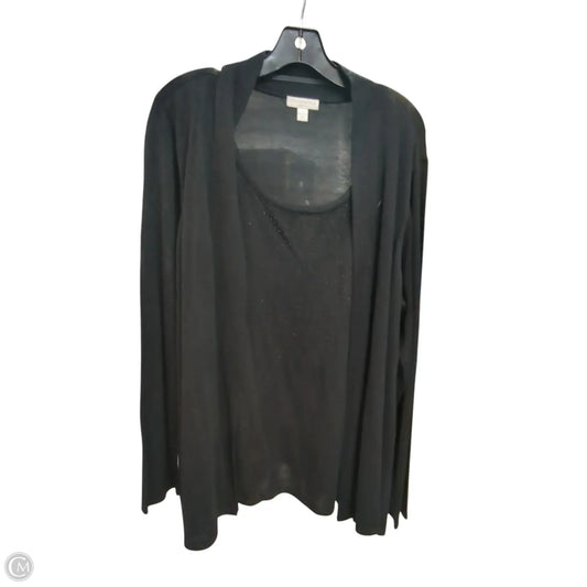 Sweater By Charter Club In Black, Size: 3x