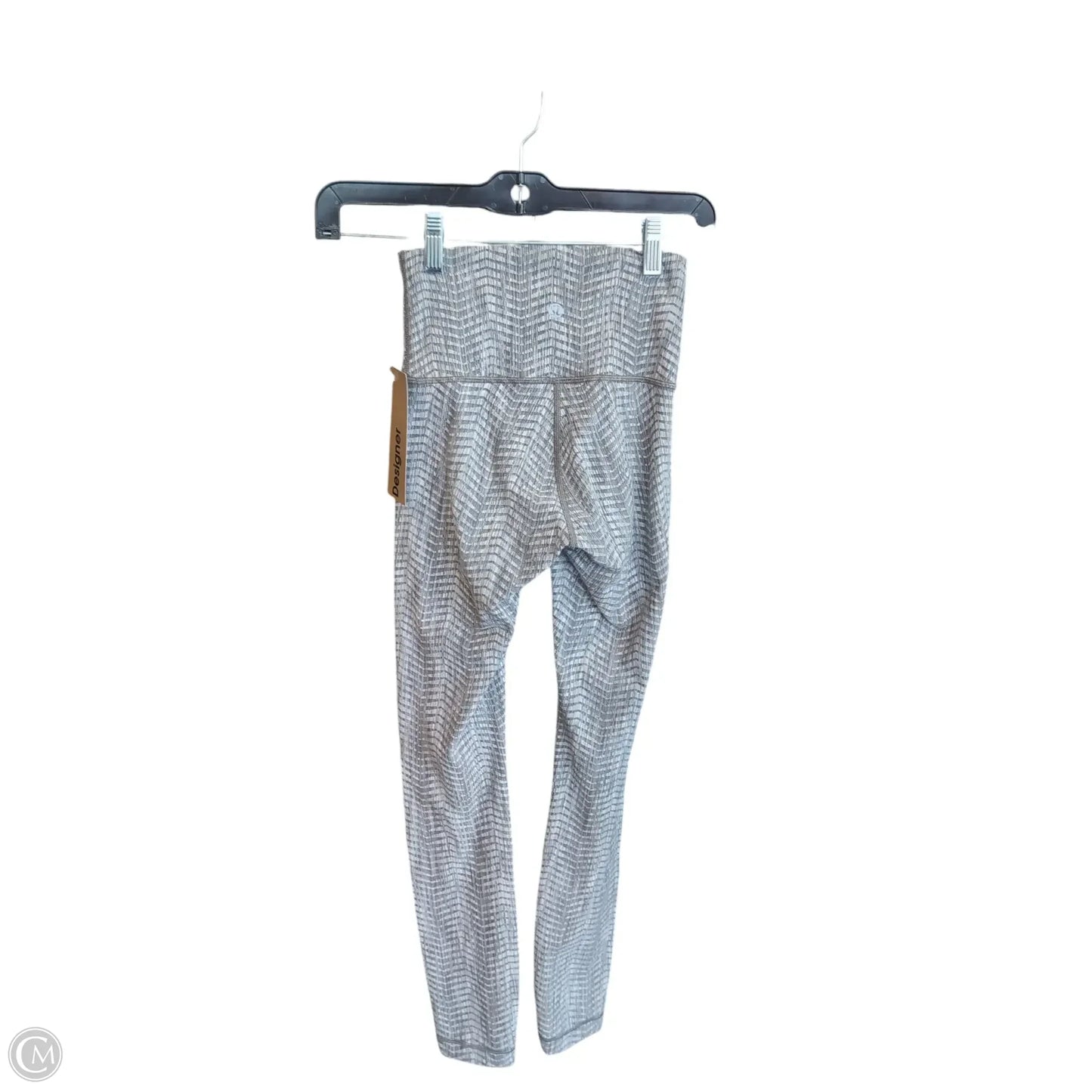 Athletic Leggings By Lululemon In Grey & White, Size: 2