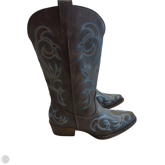 Boots Western By Clothes Mentor In Brown, Size: 11