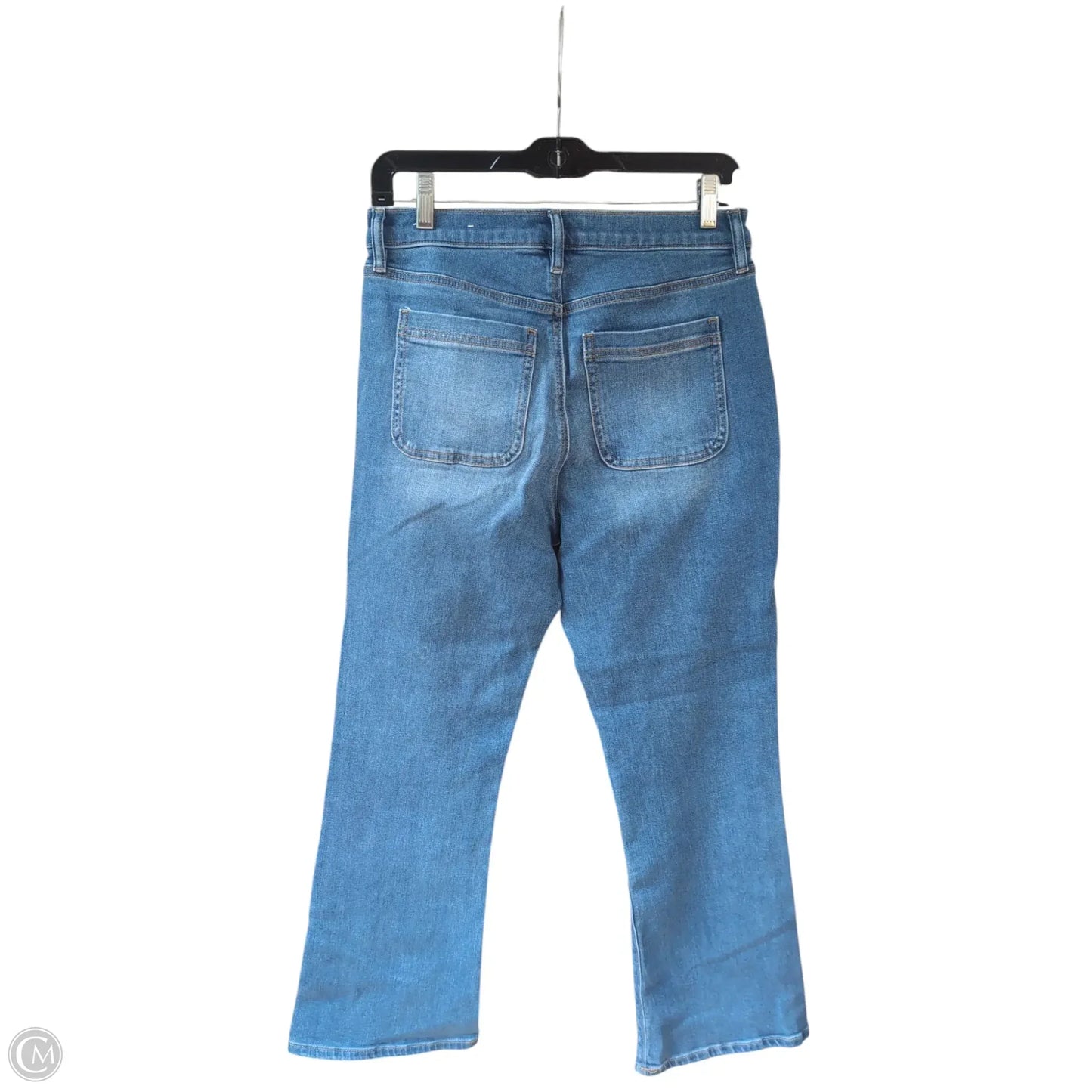 Jeans Straight By Loft In Blue Denim, Size: 4p