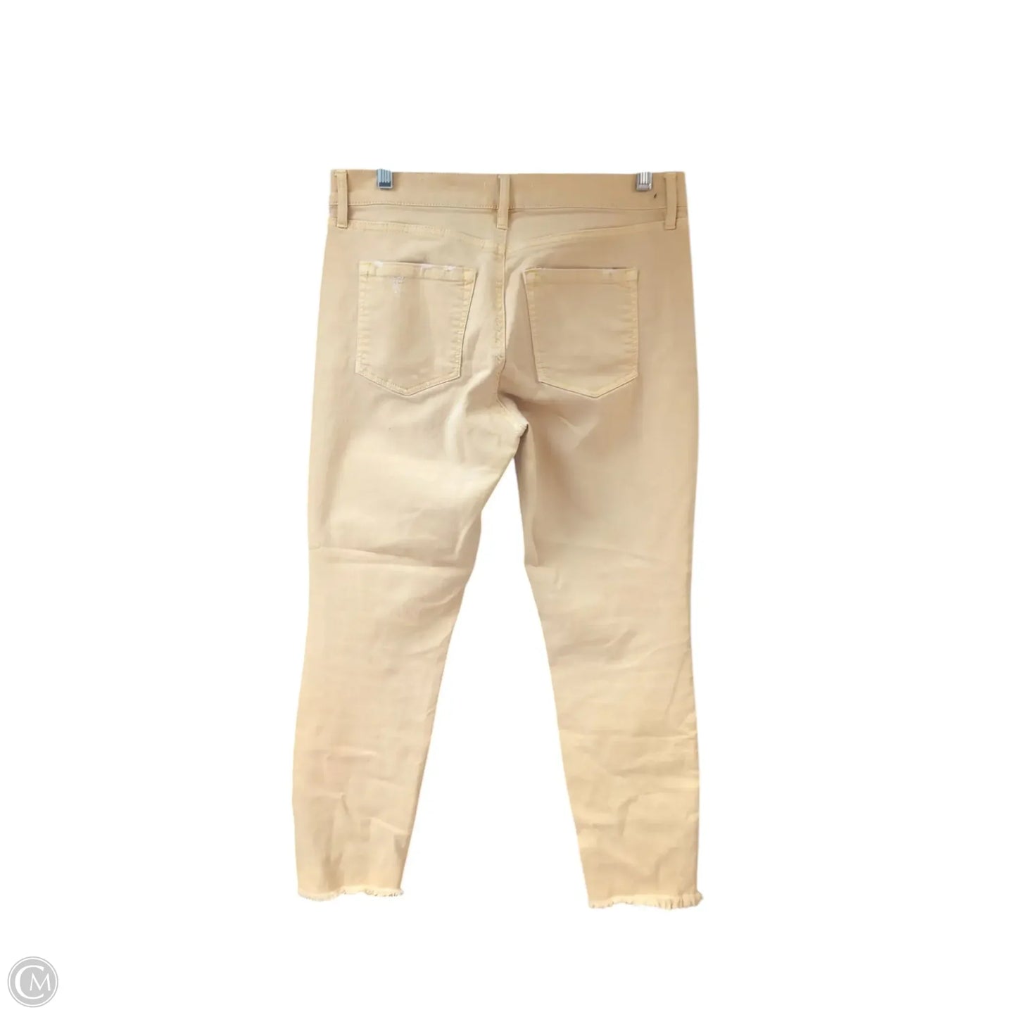 Jeans Cropped By Loft In Yellow, Size: 4