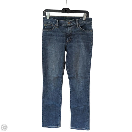 Jeans Straight By Lauren By Ralph Lauren In Blue Denim, Size: 6p