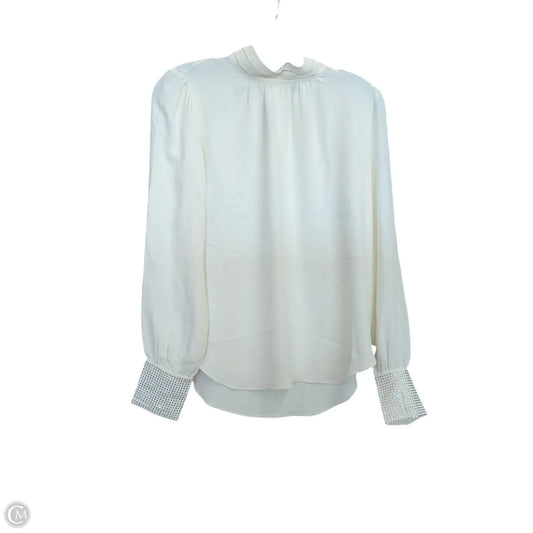 Top Long Sleeve By Ann Taylor In White, Size: S