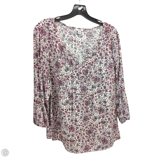 Top Long Sleeve By Sonoma In Purple, Size: Xxl