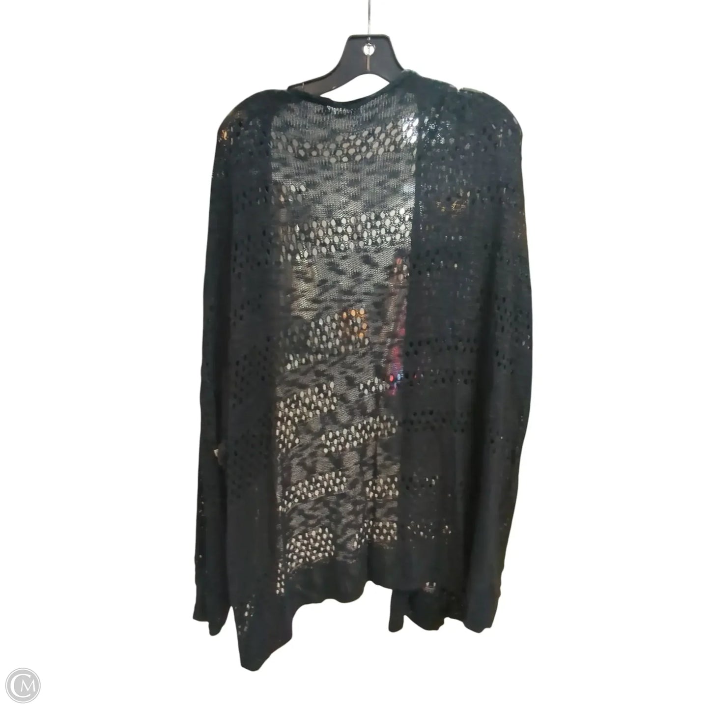 Cardigan By Clothes Mentor In Black, Size: 2x