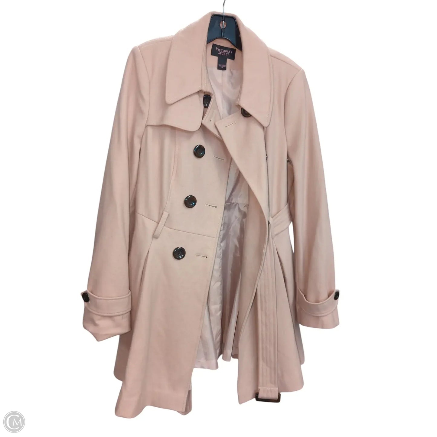 Coat Peacoat By Victorias Secret In Taupe, Size: 10
