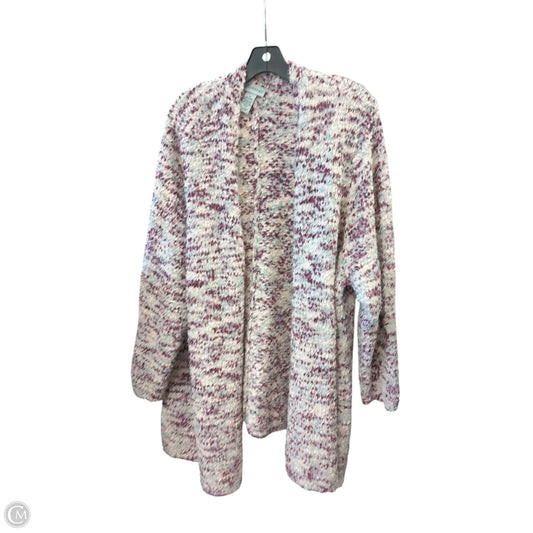 Cardigan By Catherines In Pink & Purple, Size: 3x
