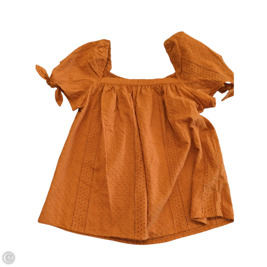Top Short Sleeve By Universal Thread In Orange, Size: Xs