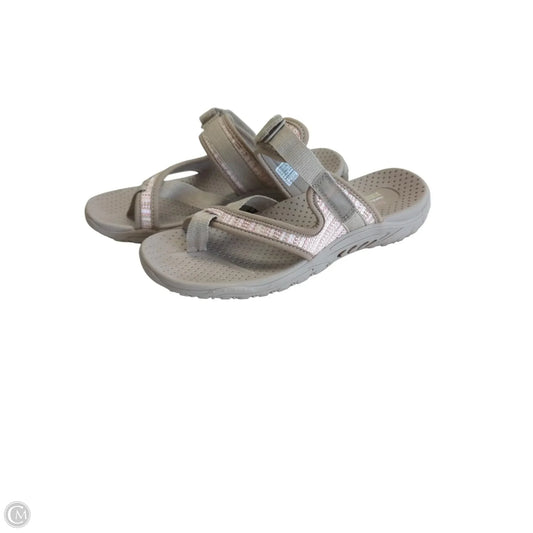 Sandals Flats By Skechers In Tan, Size: 6.5