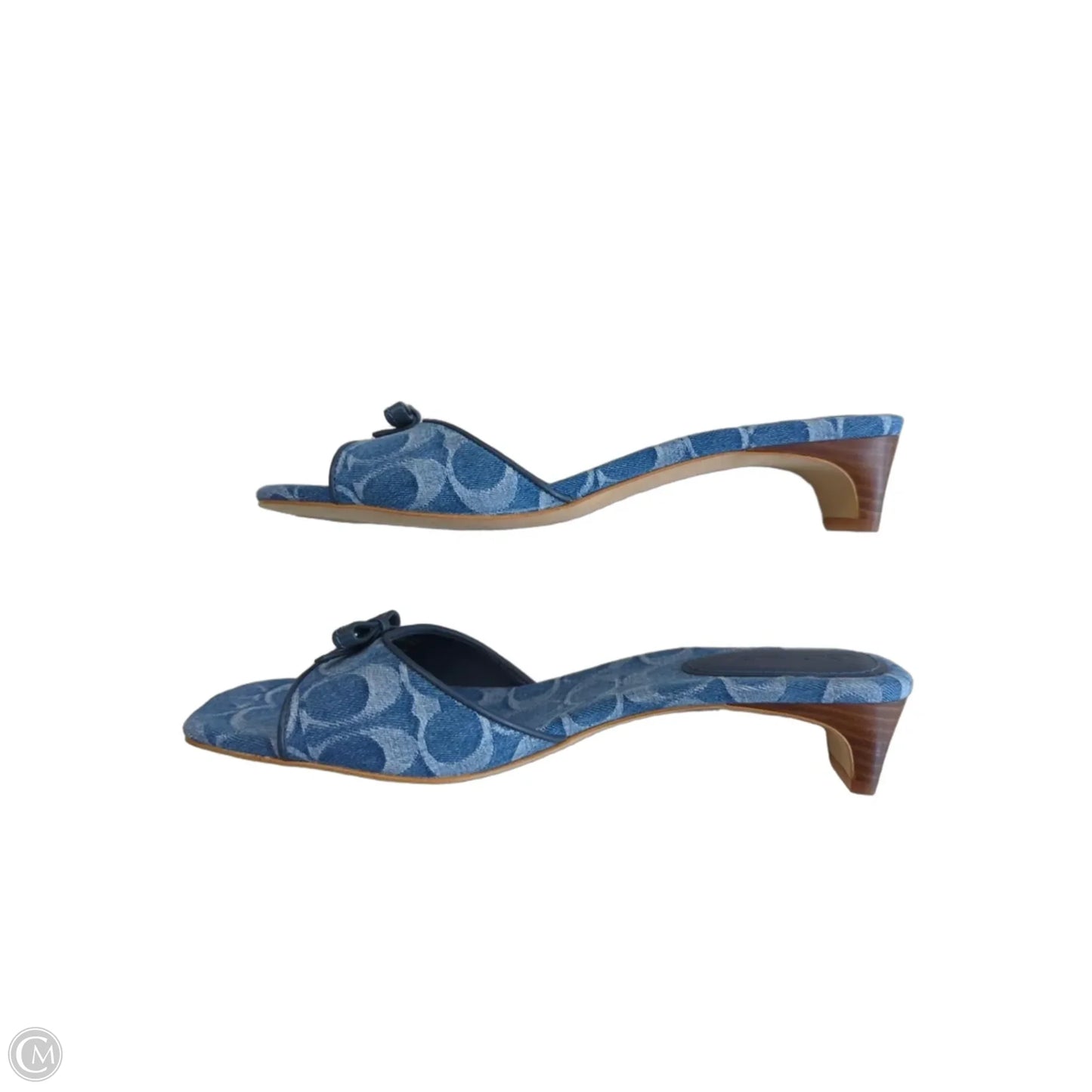 Sandals Designer By Coach In Blue, Size: 8.5