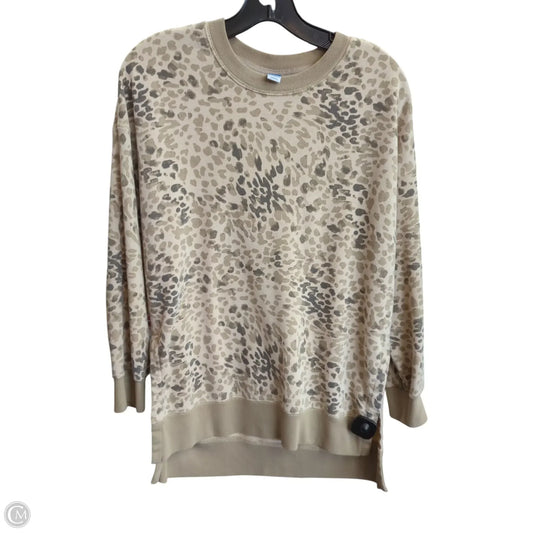 Sweatshirt Crewneck By Old Navy In Animal Print, Size: S