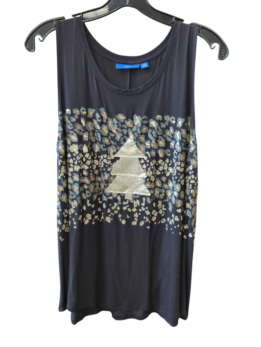 Top Sleeveless By Apt 9 In Black, Size: Xxl