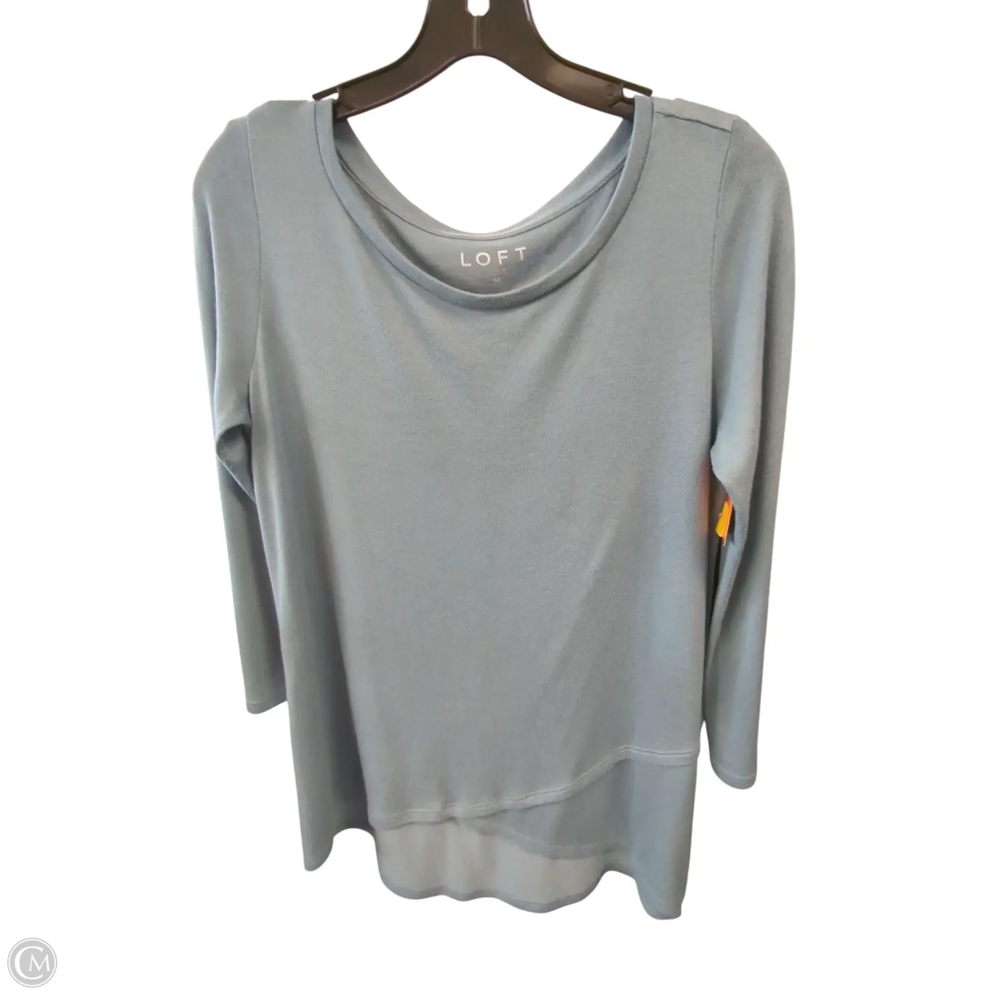 Top Long Sleeve By Loft In Blue, Size: M
