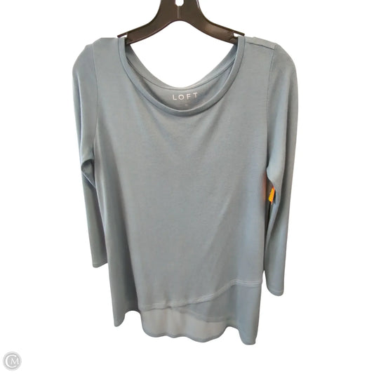 Top Long Sleeve By Loft In Blue, Size: M