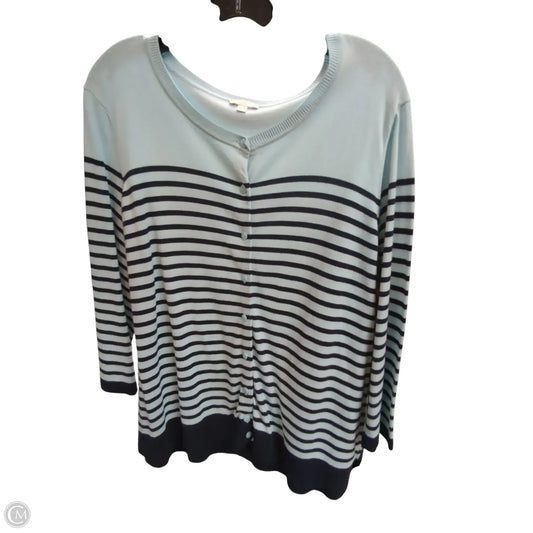 Cardigan By Talbots In Blue, Size: 2x