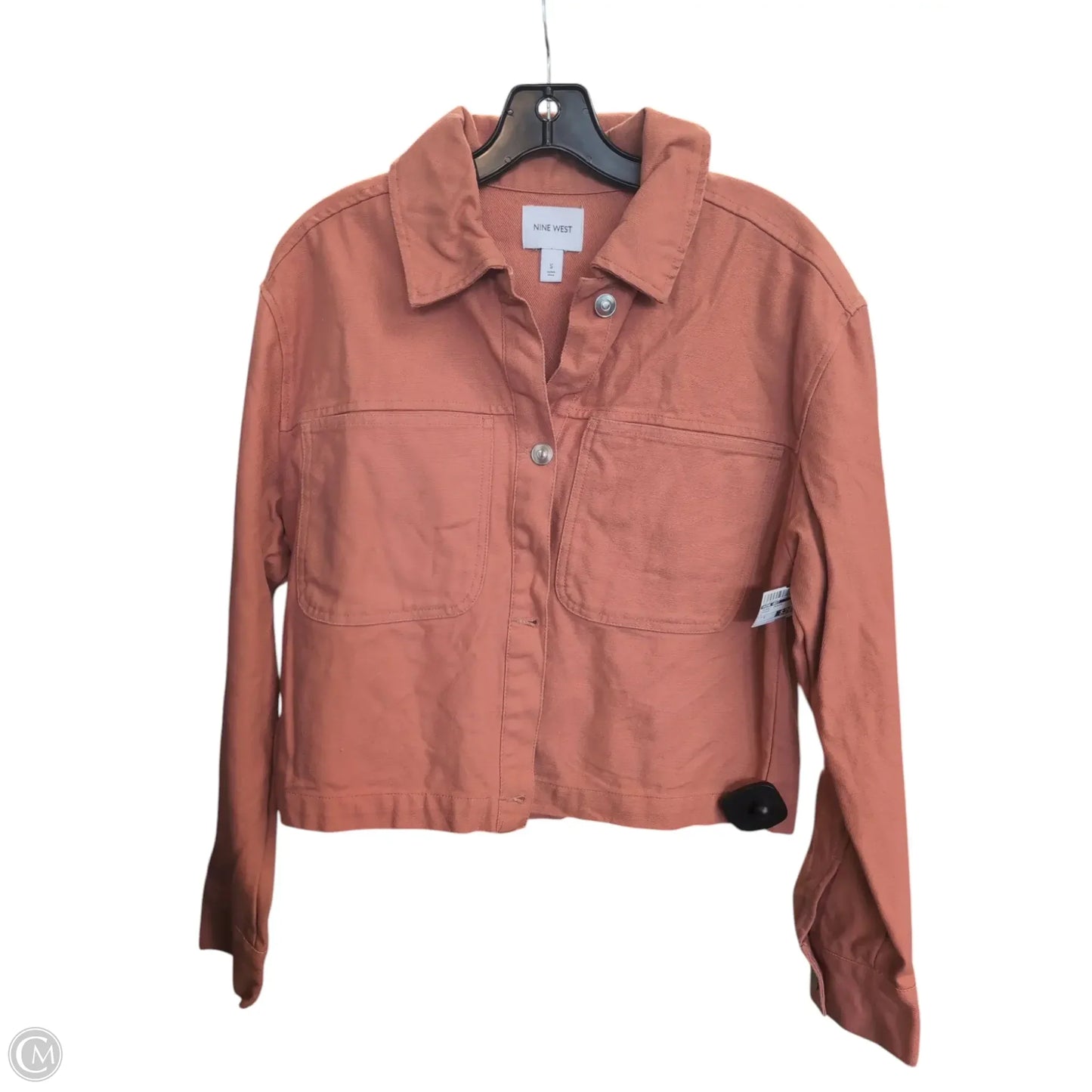 Jacket Denim By Nine West In Orange, Size: S
