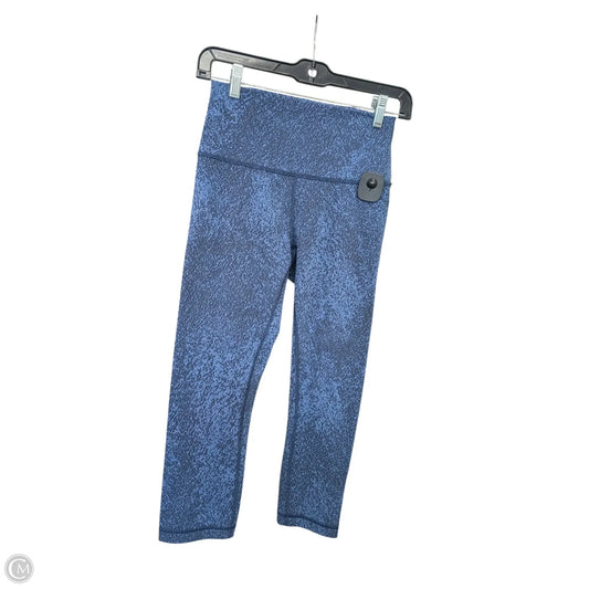 Athletic Leggings Capris By Lululemon In Blue, Size: 6