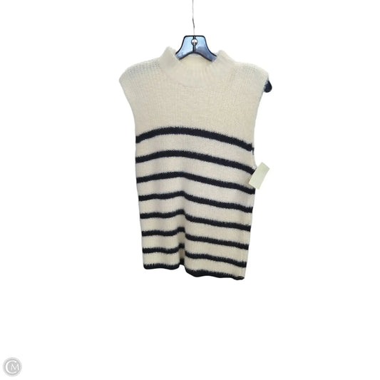 Vest Sweater By Old Navy In Striped Pattern, Size: M