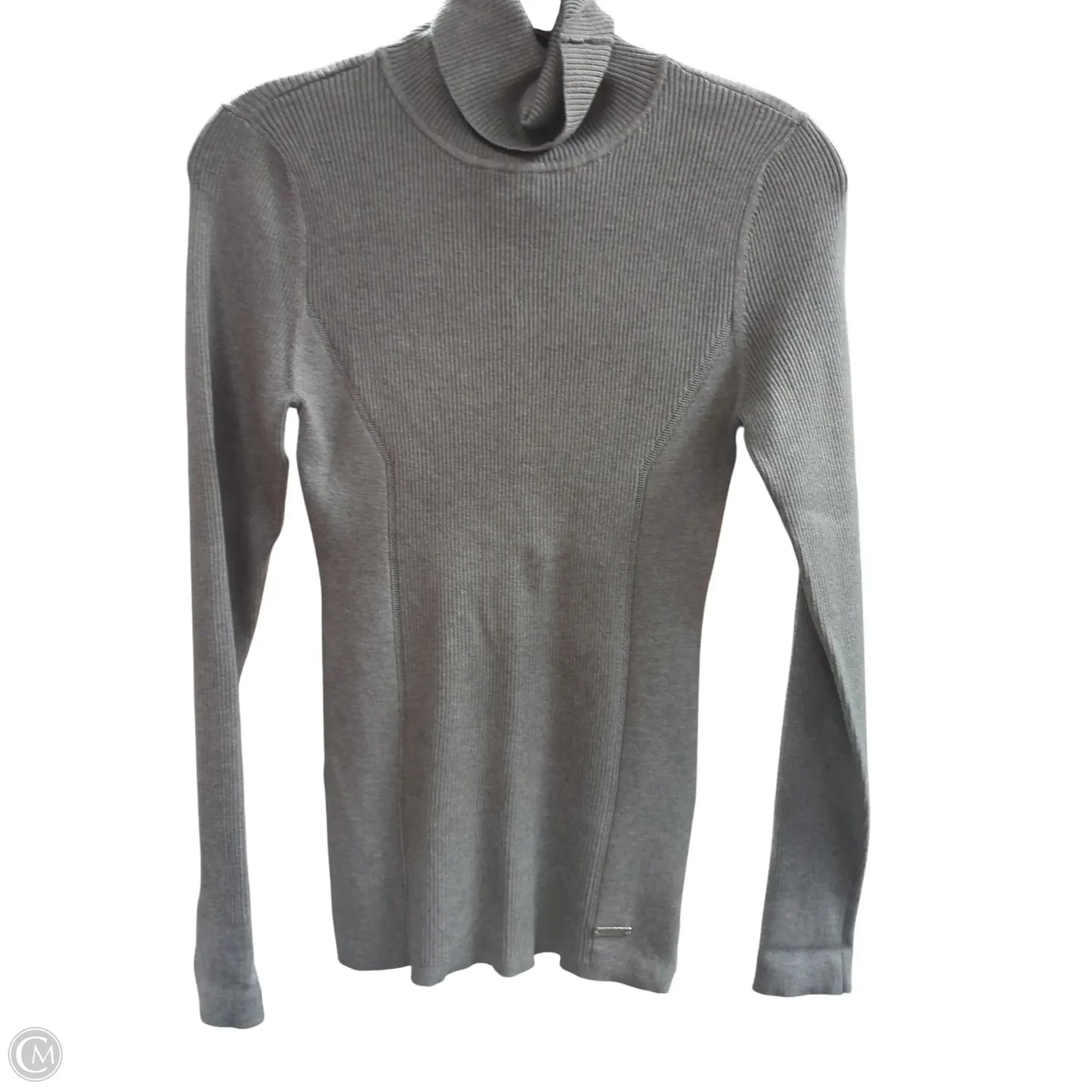 Top Long Sleeve By White House Black Market In Grey, Size: M