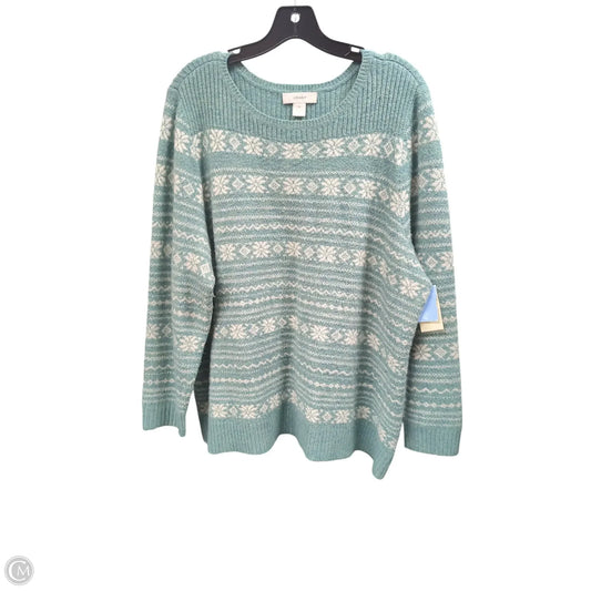 Sweater By Cj Banks In Blue, Size: 2x